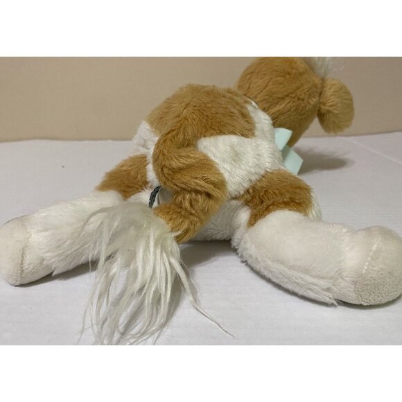 BUNNIES BY THE BAY Baby Cow Calf 12" Plush 2014 Stuffed Animal Toy Blue Bow - Picture 5 of 8